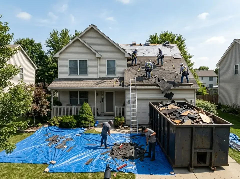 roof-replacement-debris-remova-004 — frequently asked questions, Cheapest Dumpster Rentals in Barrington Hills, IL
